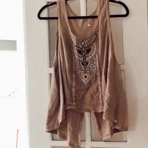 Free People Embellished Top